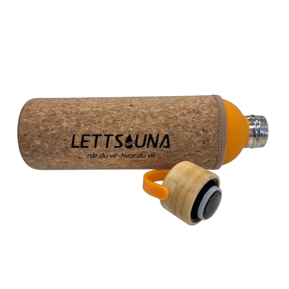 Saunaflaske m/ korkhylse